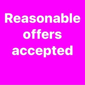 Reasonable offers will be accepted.